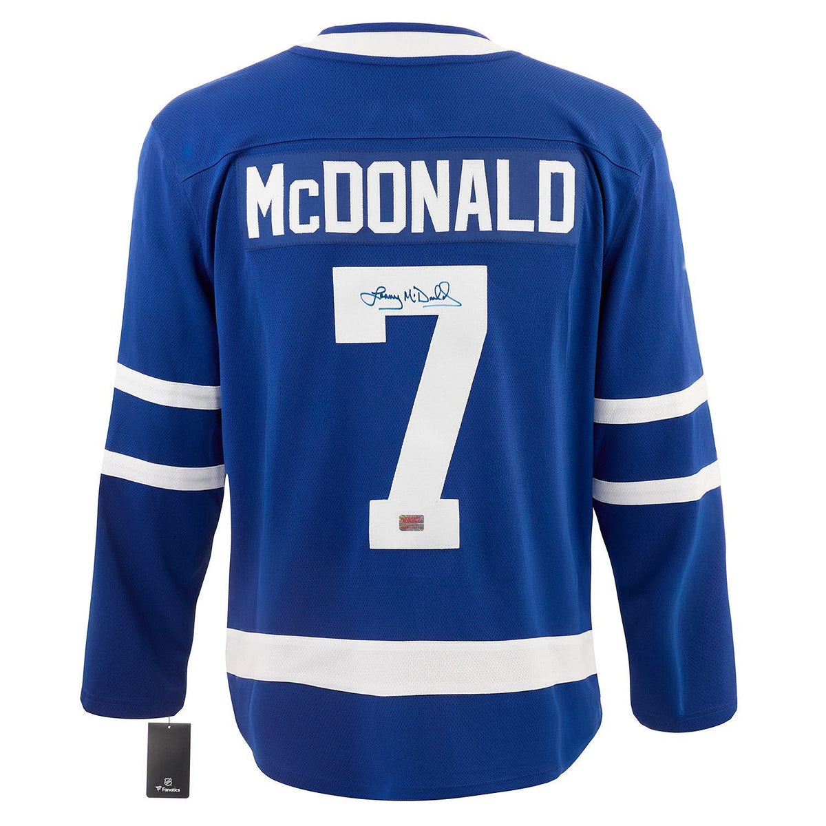 Lanny McDonald Autographed Toronto Maple Leafs Blue Jersey-1