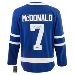 Lanny McDonald Autographed Toronto Maple Leafs Blue Jersey-1