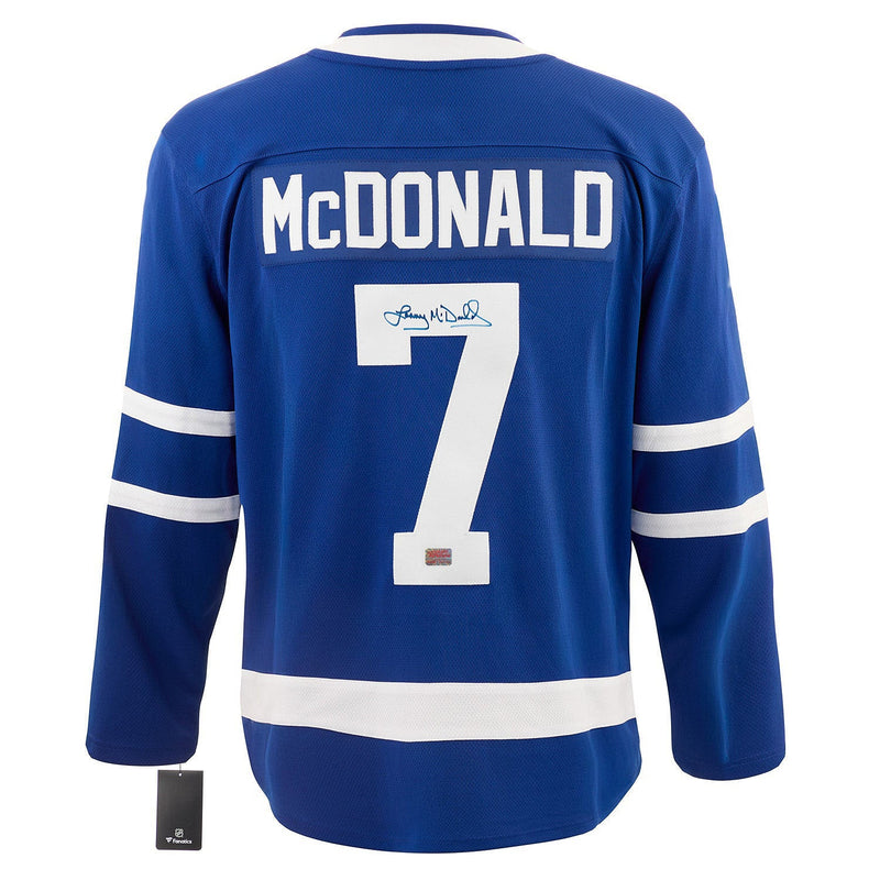 Lanny McDonald Autographed Toronto Maple Leafs Blue Jersey-1