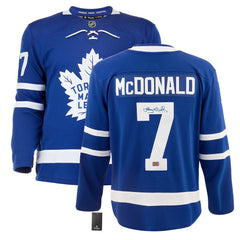 Lanny McDonald Autographed Toronto Maple Leafs Blue Jersey-3