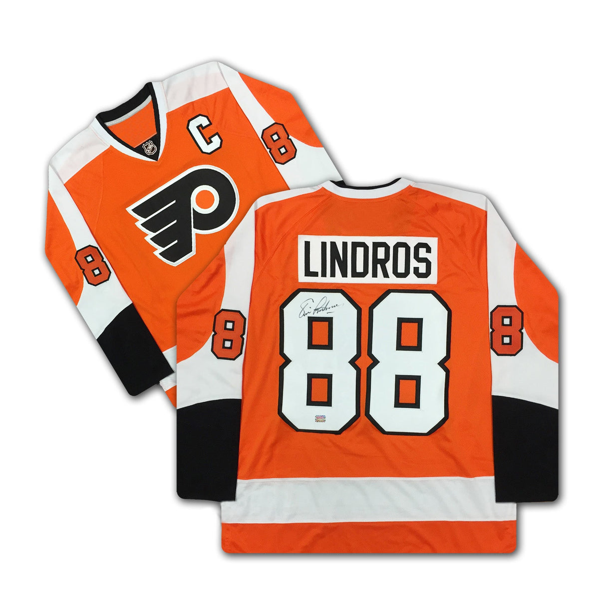 Eric Lindros Autographed Philadelphia Flyers Orange Jersey-1