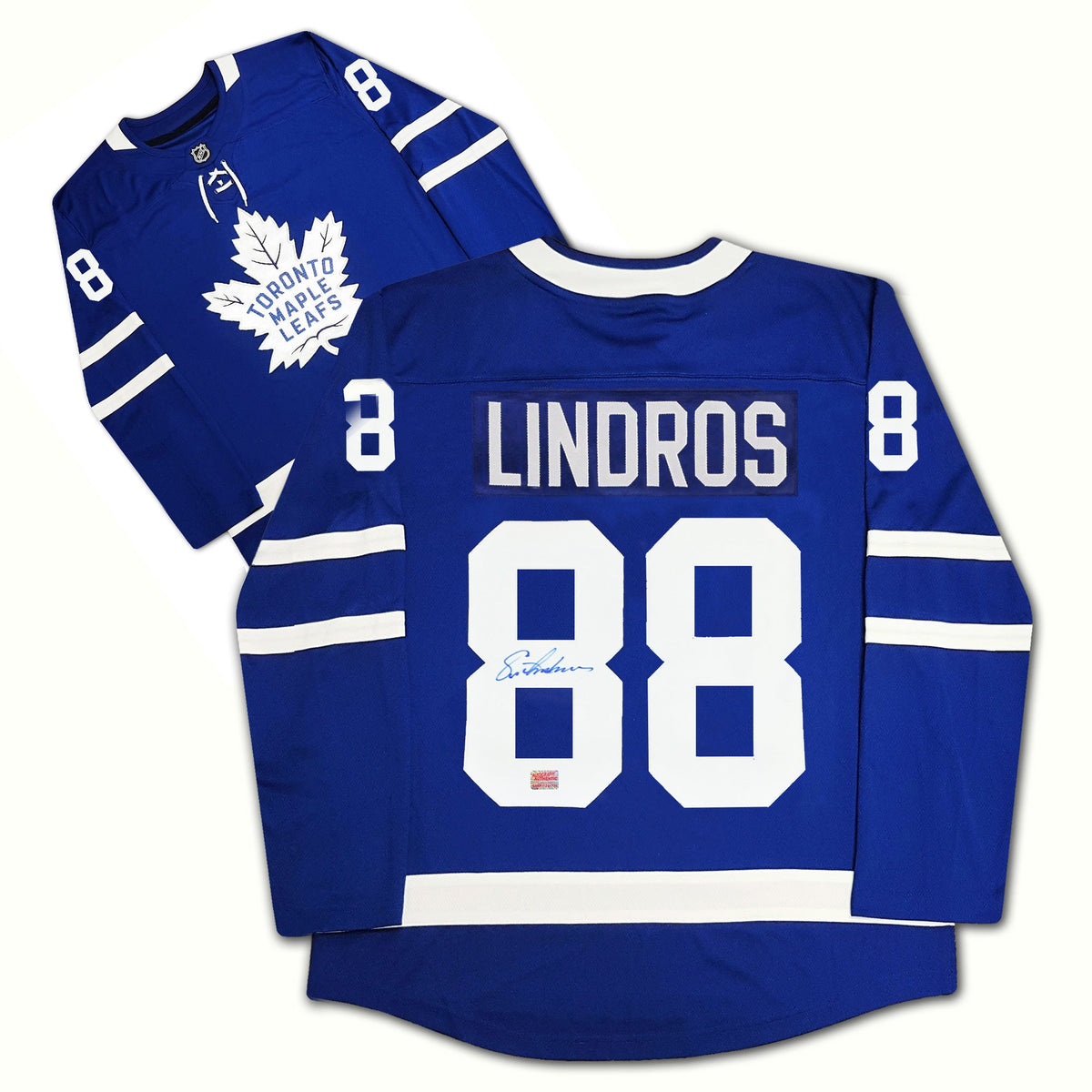 Eric Lindros Autographed Toronto Maple Leafs Blue Jersey-1