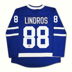 Eric Lindros Autographed Toronto Maple Leafs Blue Jersey-2