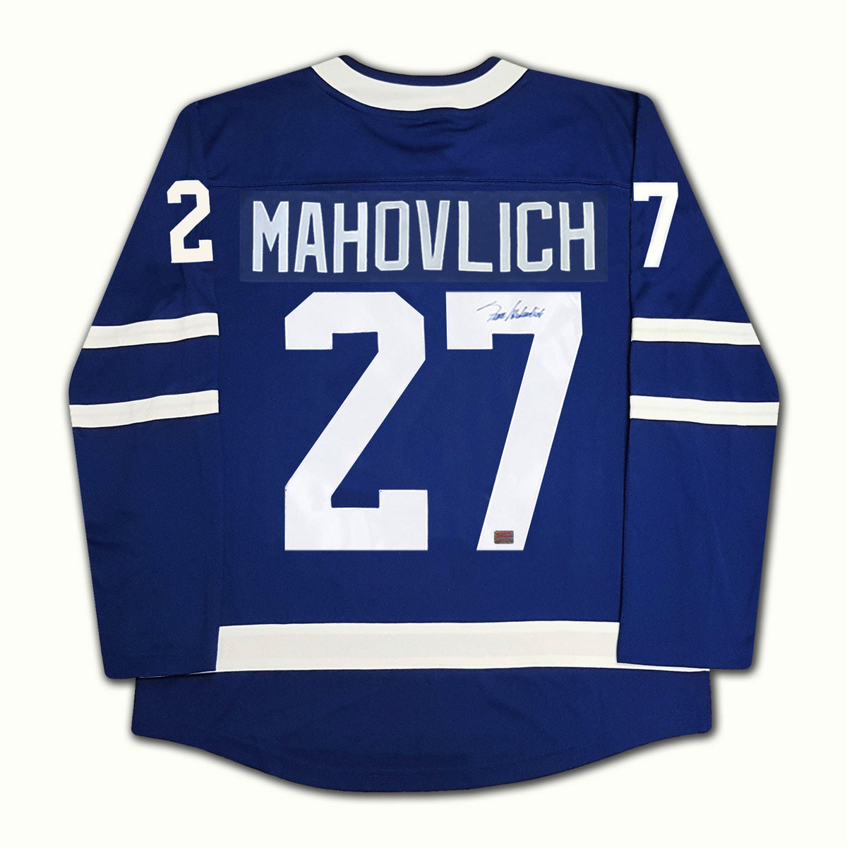Frank Mahovlich Autographed Toronto Maple Leafs Blue Jersey-2