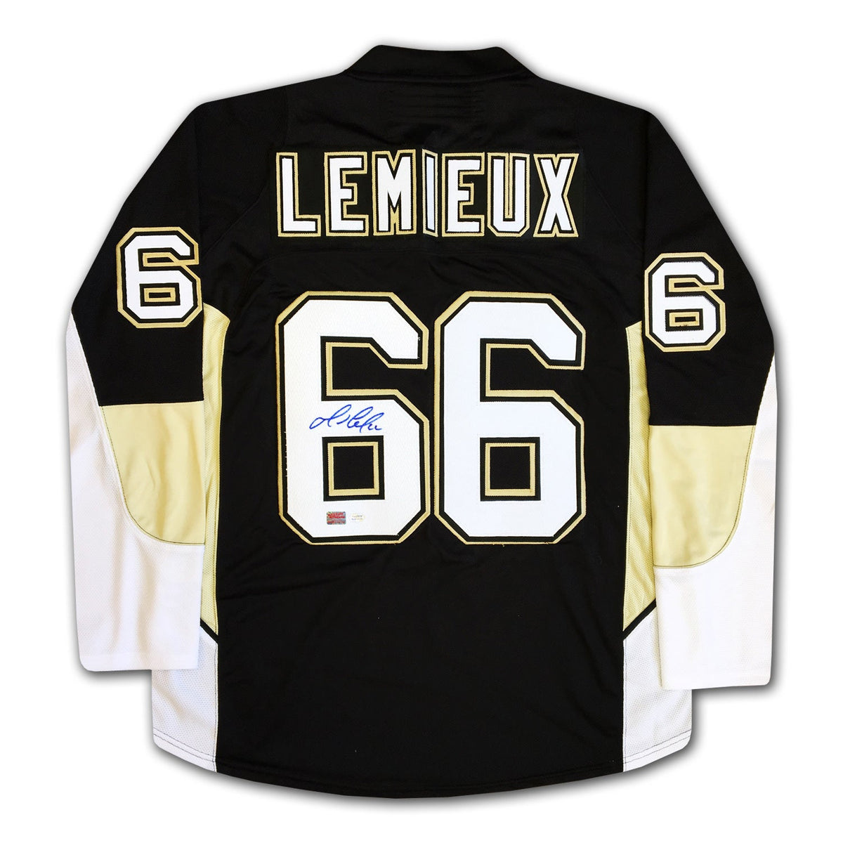 Mario Lemieux Signed Pittsburgh Penguins Black Jersey-2