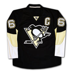 Mario Lemieux Signed Pittsburgh Penguins Black Jersey-3
