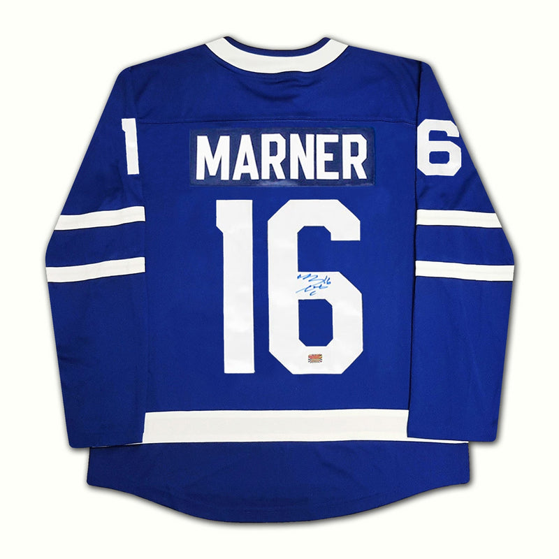 Mitch Marner Autographed Toronto Maple Leafs Blue Jersey-2