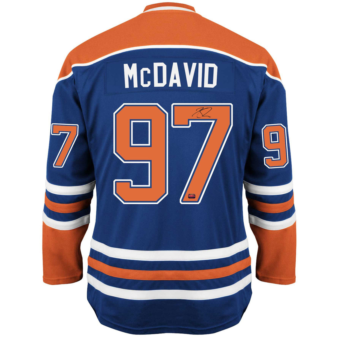 Connor McDavid Autographed Edmonton Oilers Blue Jersey-1