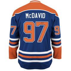 Connor McDavid Autographed Edmonton Oilers Blue Jersey-1