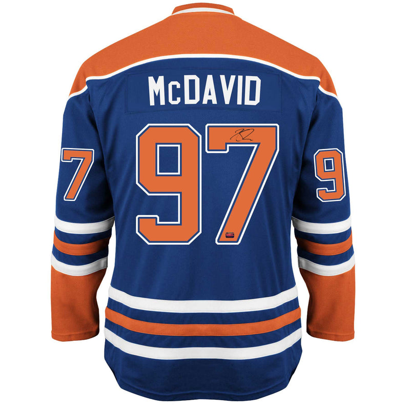 Connor McDavid Autographed Edmonton Oilers Blue Jersey-1