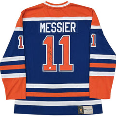 Mark Messier Autographed Edmonton Oilers Blue Jersey-1