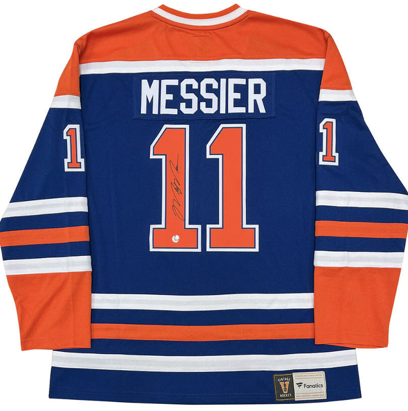 Mark Messier Autographed Edmonton Oilers Blue Jersey-1