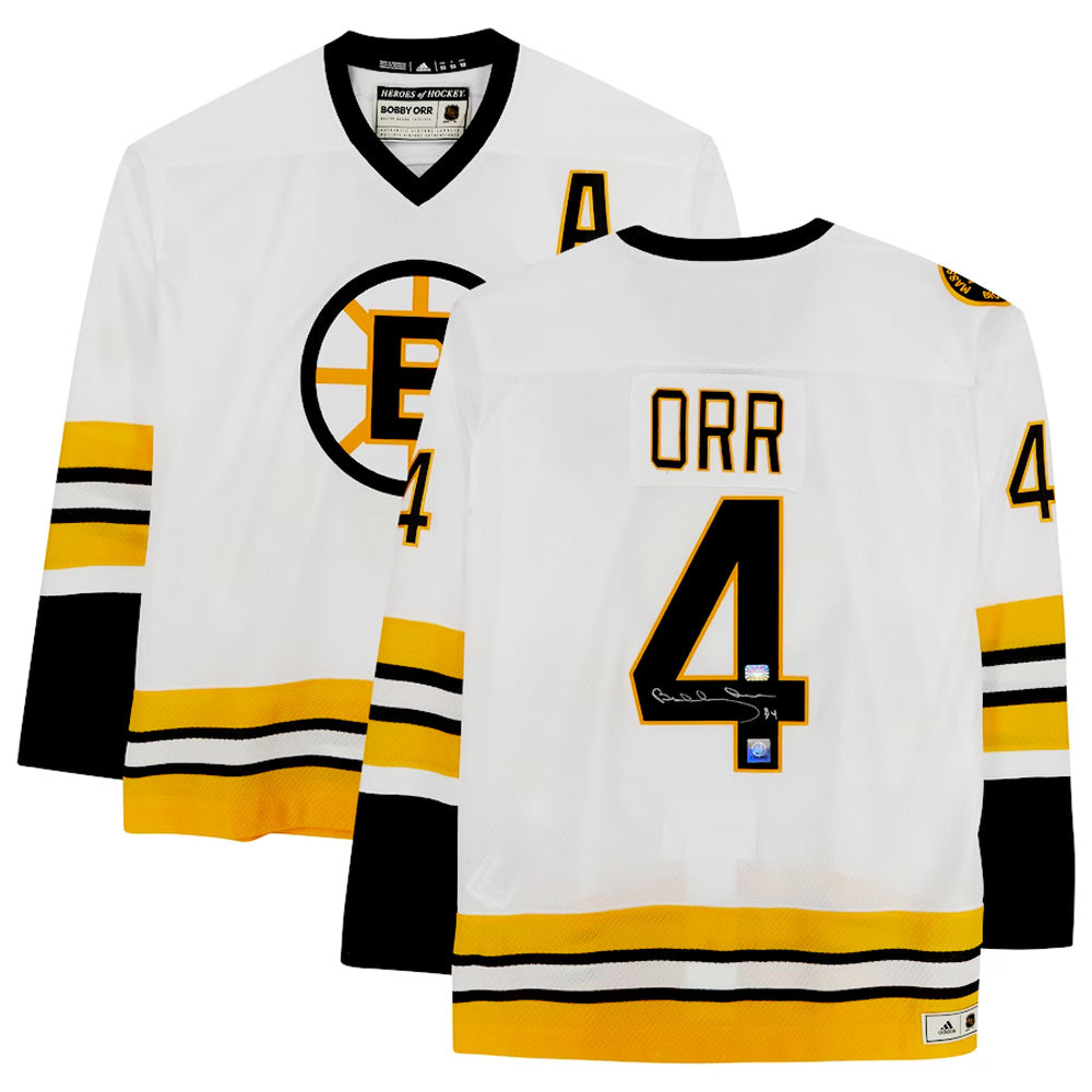 Bobby Orr Autographed Boston Bruins White Adidas Jersey