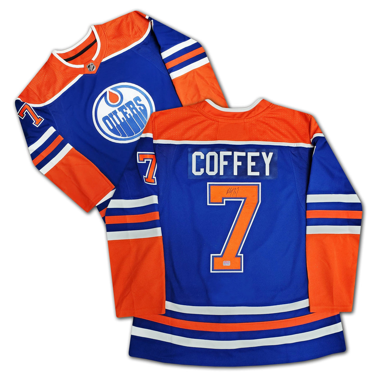 Paul Coffey Autographed Edmonton Oilers Blue Jersey-1