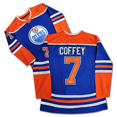 Paul Coffey Autographed Edmonton Oilers Blue Jersey-1