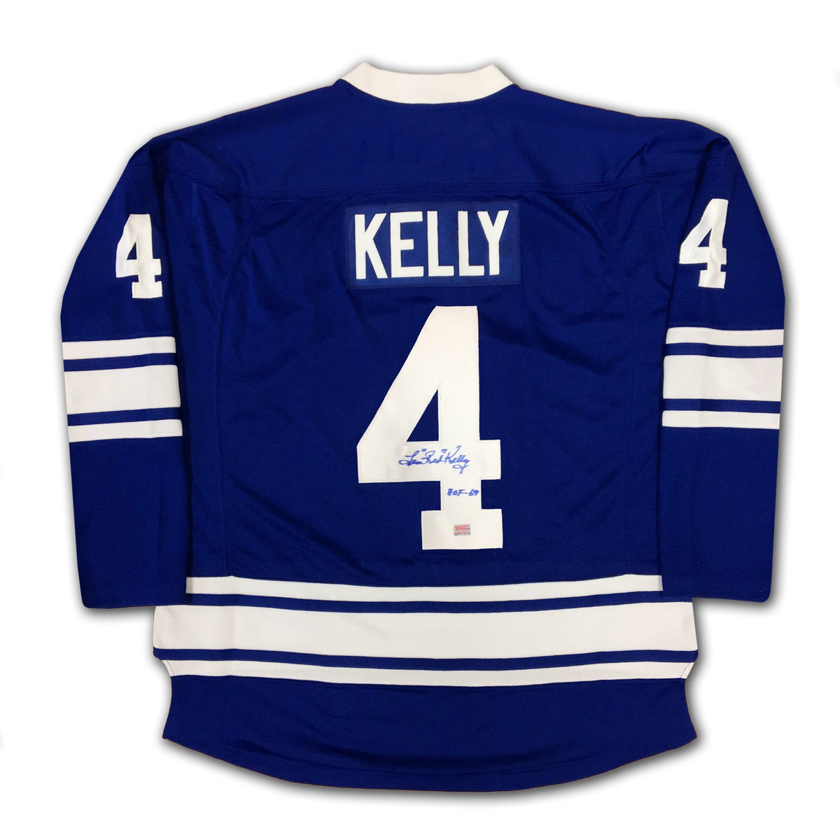 Red Kelly Autographed Toronto Maple Leafs Blue Jersey-2