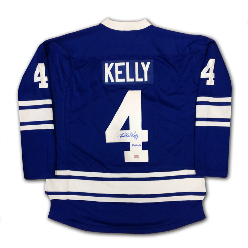 Red Kelly Autographed Toronto Maple Leafs Blue Jersey-2