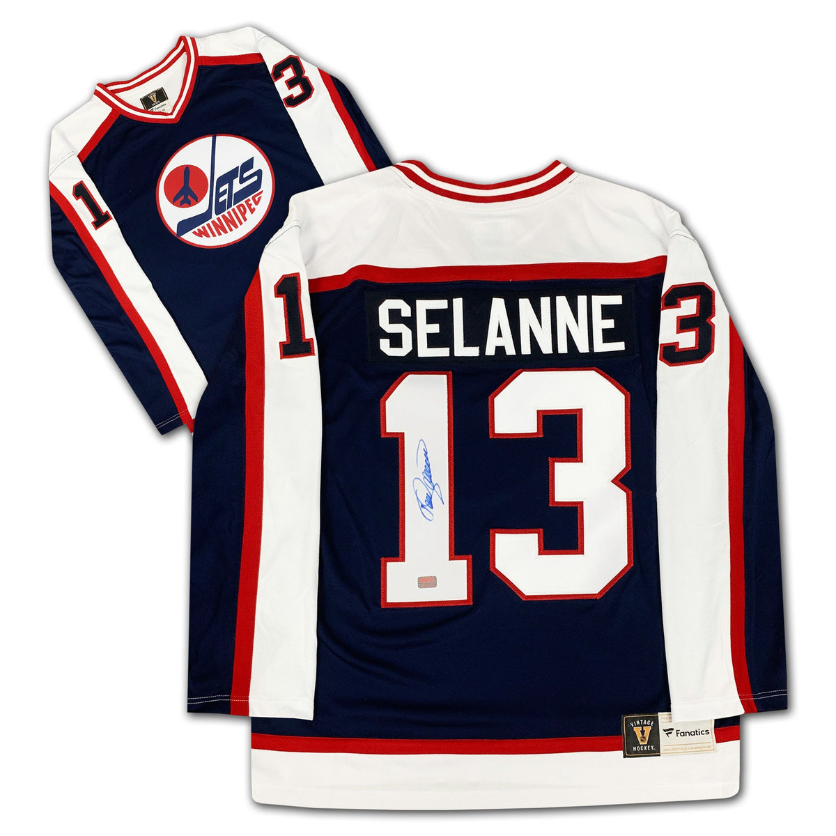 Teemu Selanne Autographed Winnipeg Jets White Jersey