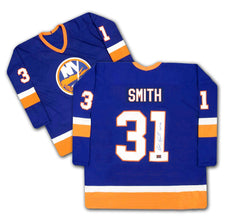 Billy Smith Autographed New York Islanders Blue Jersey-1