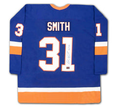 Billy Smith Autographed New York Islanders Blue Jersey-2