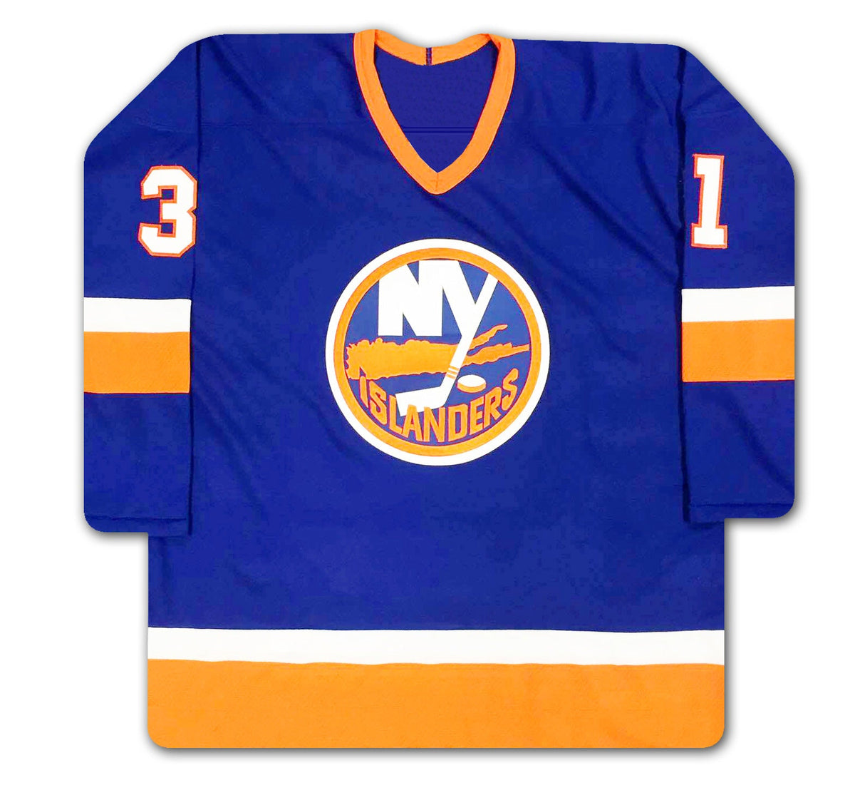 Billy Smith Autographed New York Islanders Blue Jersey-3