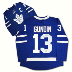 Mats Sundin Autographed Toronto Maple Leafs Blue Jersey-1