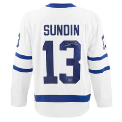 Mats Sundin Autographed Toronto Maple Leafs White Jersey-2