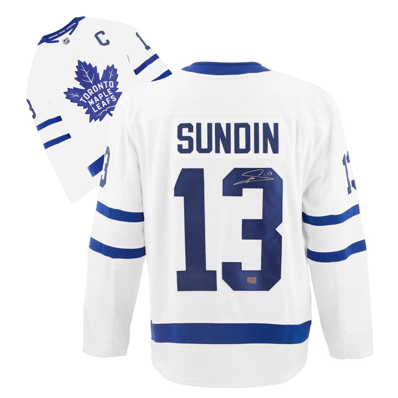 Mats Sundin Autographed Toronto Maple Leafs White Jersey-1