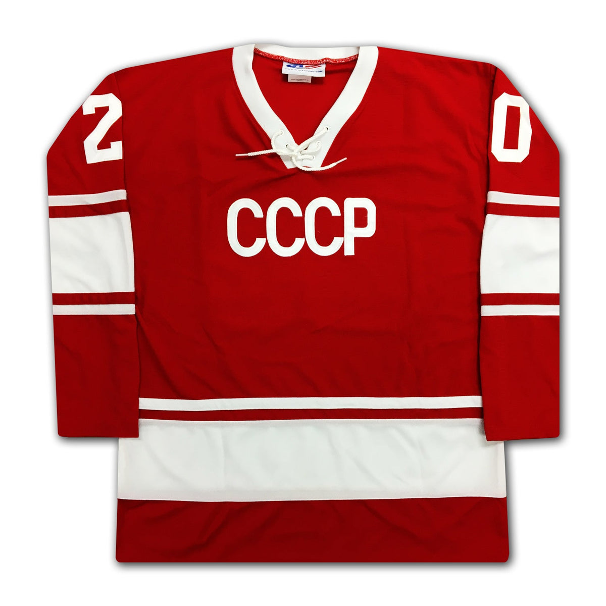Vladislav Tretiak Autographed Russian CCCP Red Jersey-3