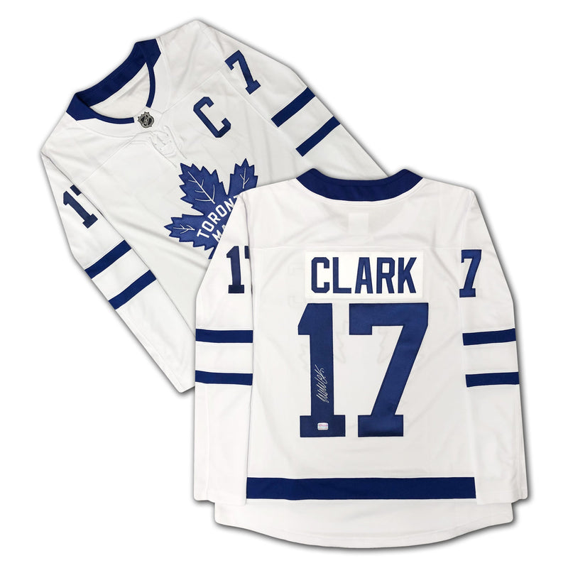 Wendel Clark Autographed Toronto Maple Leafs White Jersey-2
