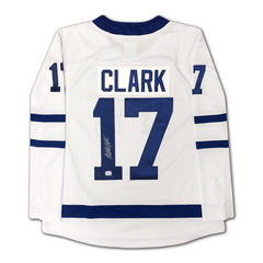 Wendel Clark Autographed Toronto Maple Leafs White Jersey-1