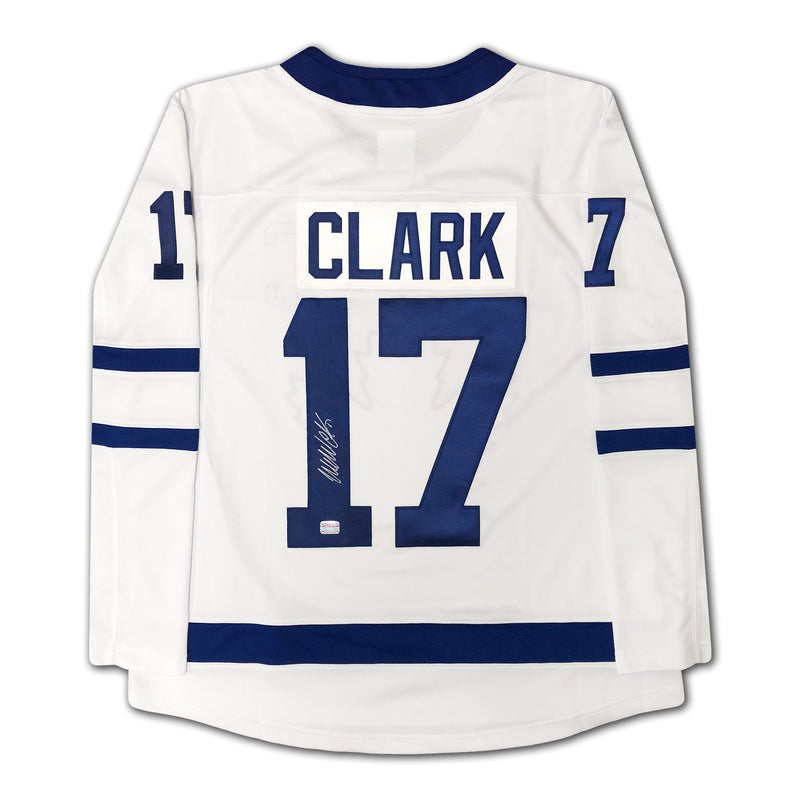 Wendel Clark Autographed Toronto Maple Leafs White Jersey-1