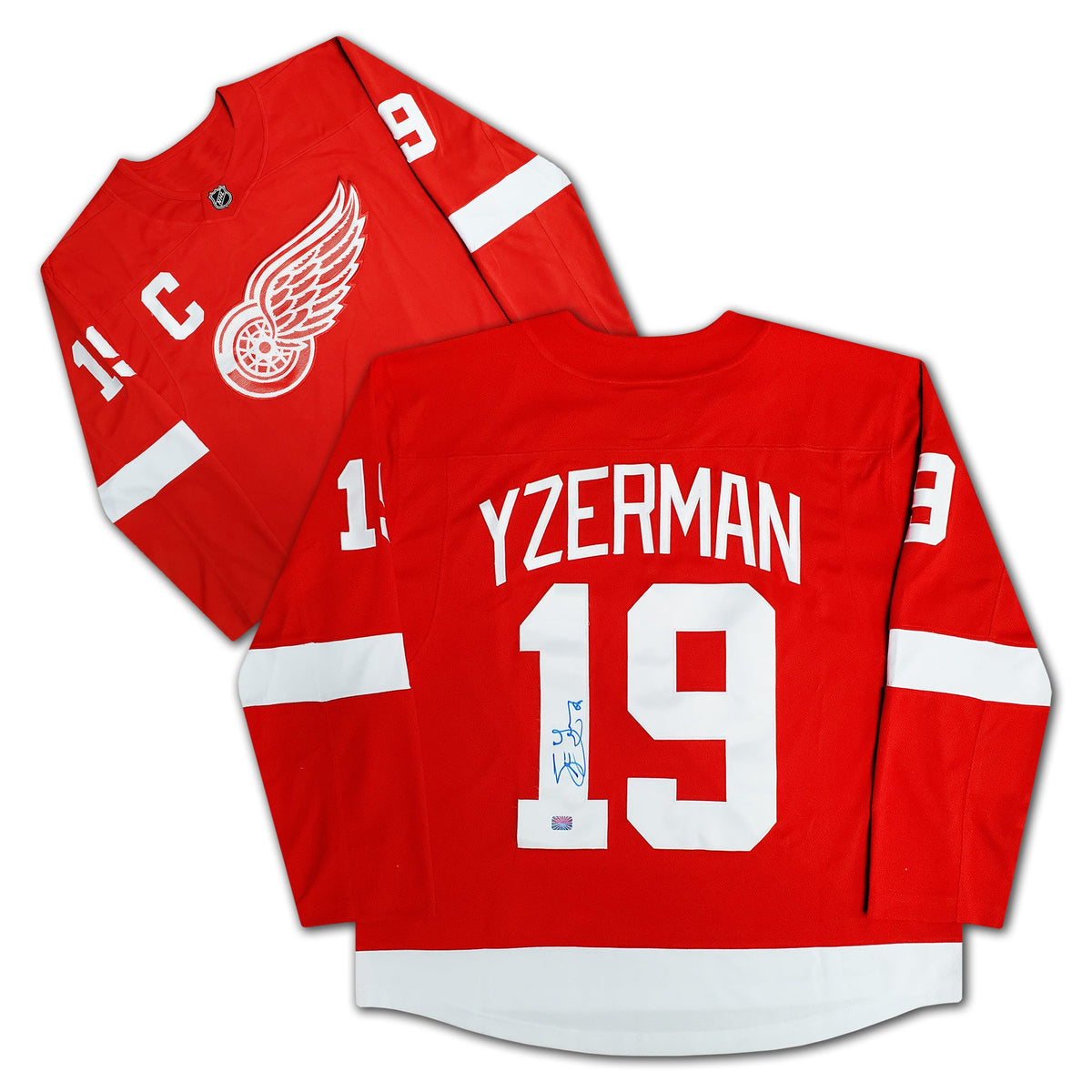 Steve Yzerman Autographed Detroit Red Wings Red Jersey