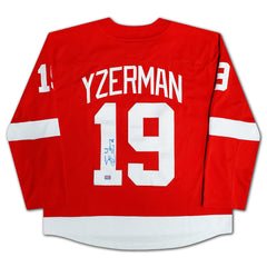 Steve Yzerman Autographed Detroit Red Wings Red Jersey-2