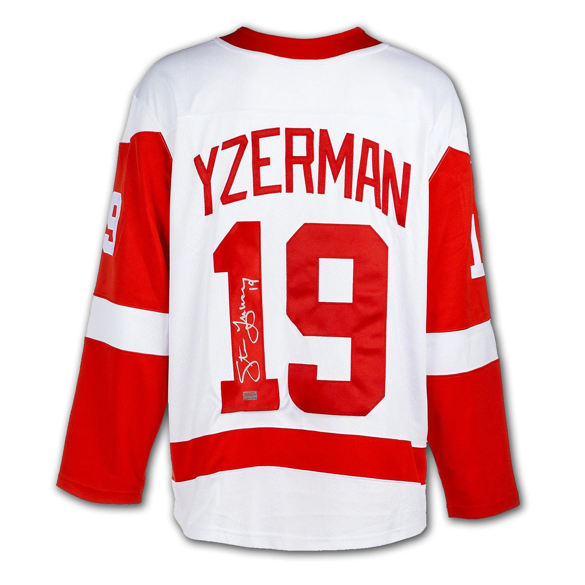 Steve Yzerman Autographed Detroit Red Wings White Jersey-2
