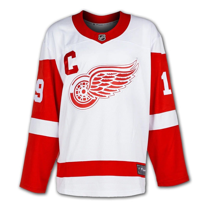 Steve Yzerman Autographed Detroit Red Wings White Jersey-3