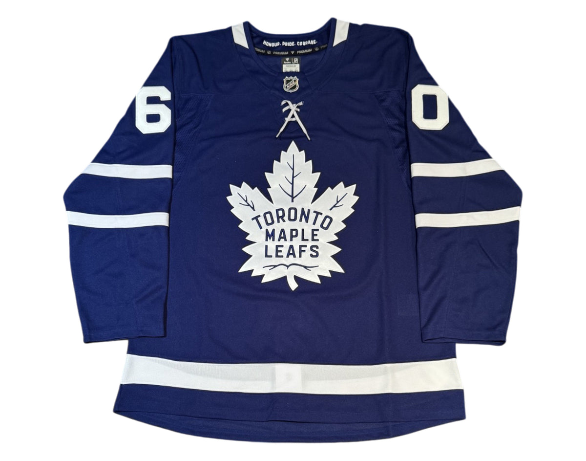 Joseph Woll Autographed Toronto Maple Leafs Home Blue Fanatics Premium Jersey Multi-Inscribed-4