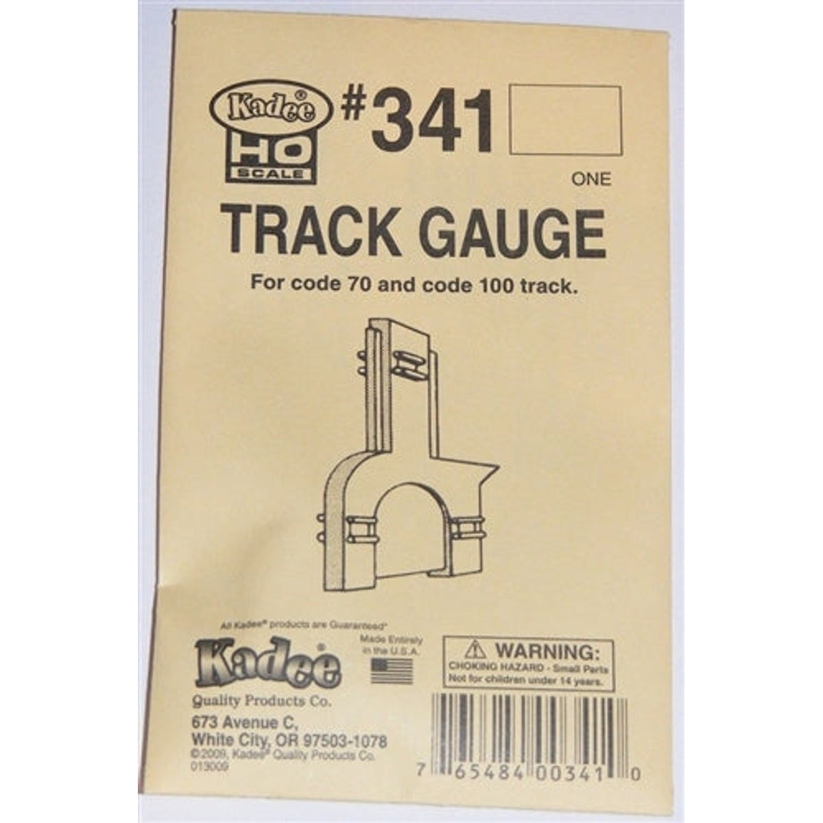 Kadee #341 HO Track Gauge For Code 70 & Code 100 Track-1
