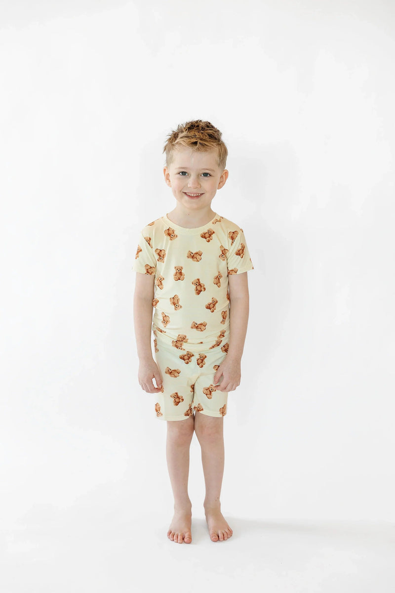 Kids Teddy Bear Pajama Shorts-1