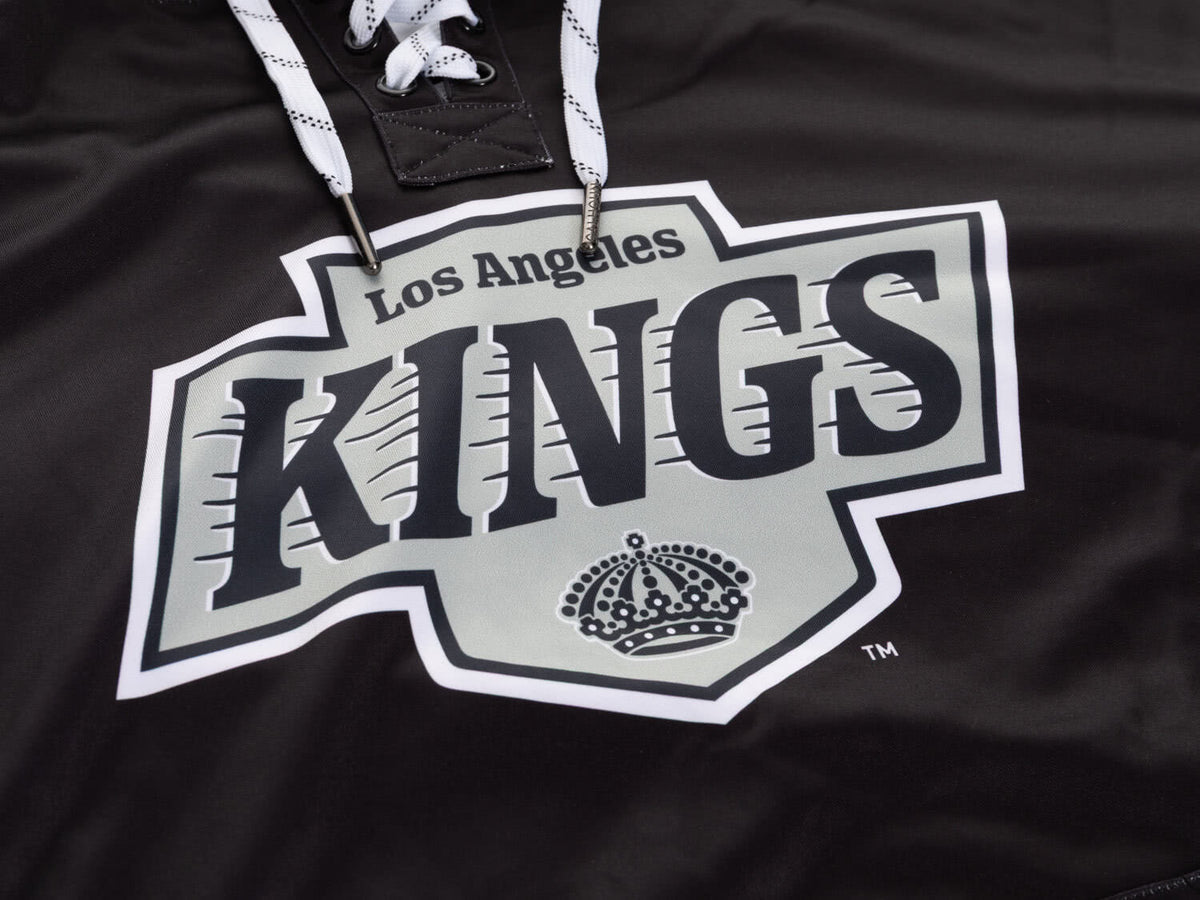 Los Angeles Kings Hockey Lace Hoodie-4