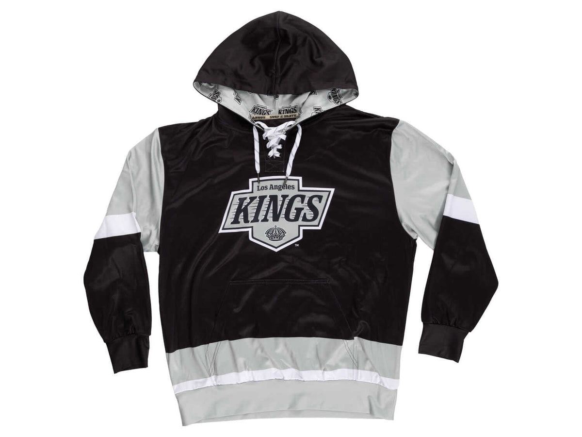 Los Angeles Kings Hockey Lace Hoodie-3