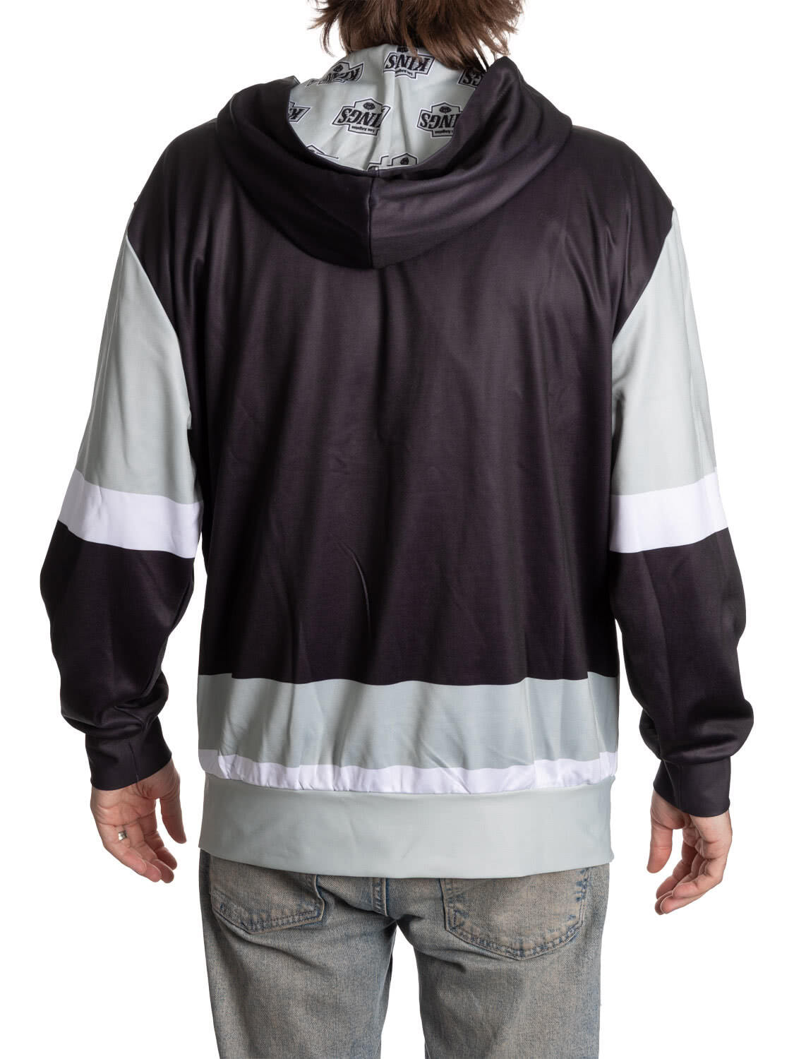 Los Angeles Kings Hockey Lace Hoodie-6