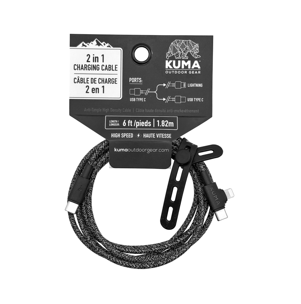 Kuma 2 in 1 Charging Cable-5
