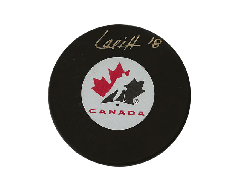 Hendrix Lapierre Autographed Team Canada Autograph Model Puck-1