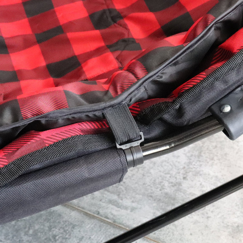 Kuma Lazy Bear Dog Blanket - Red/Black-3