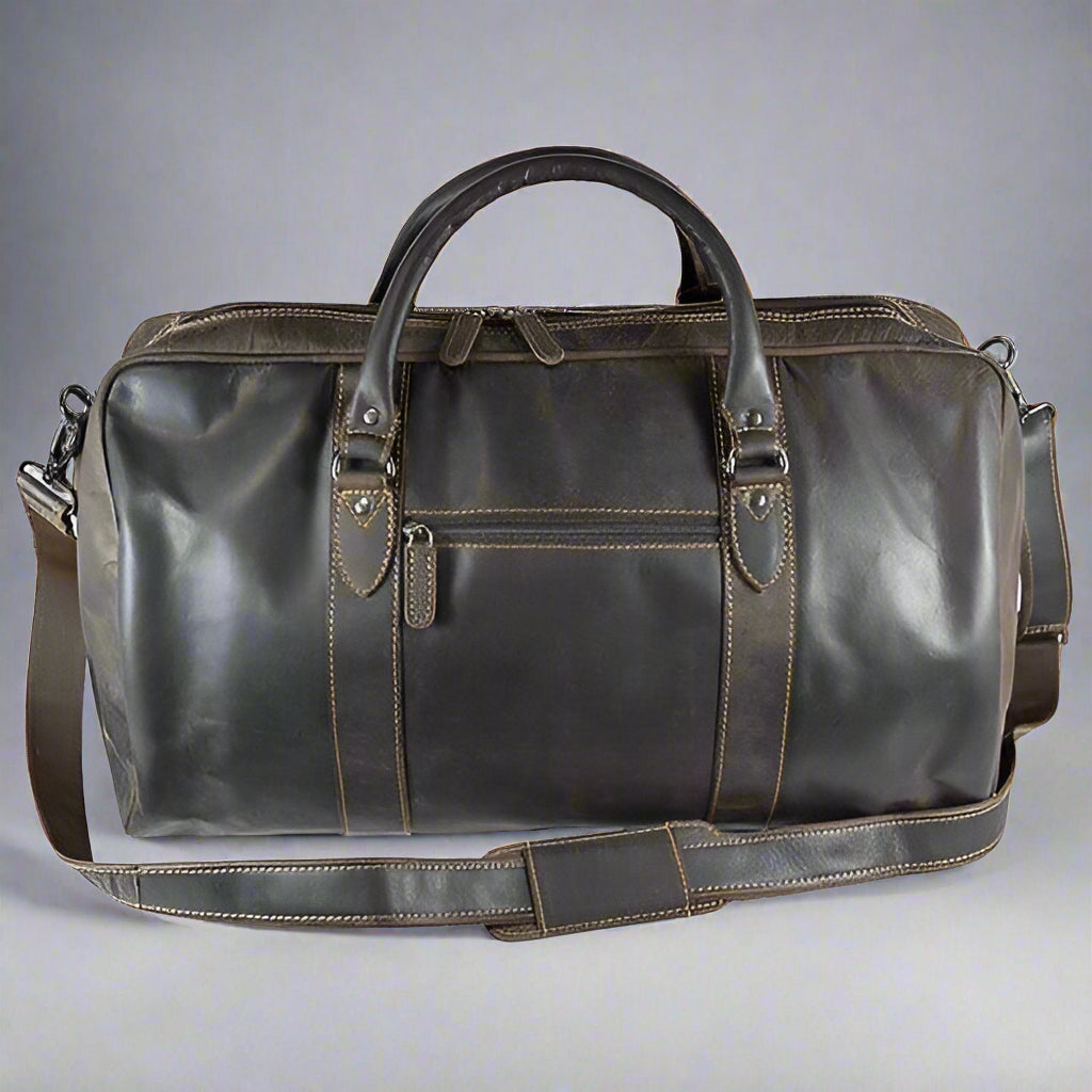 Greenwood Leather Weekend Travel Bag-2