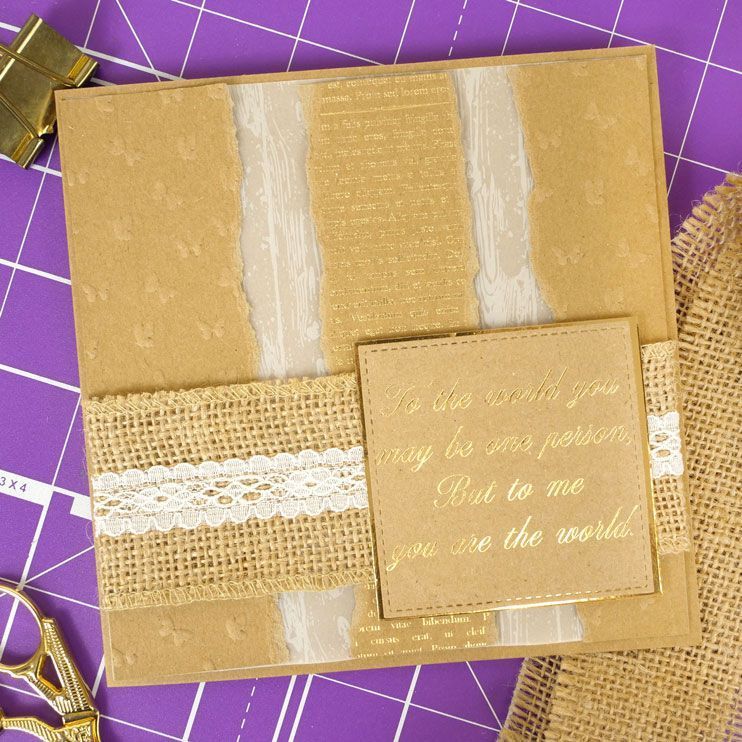 Embossed Kraft Card Selection-6