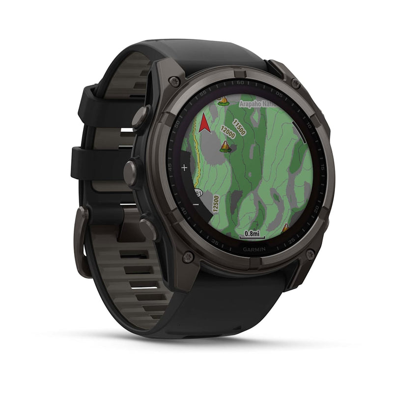 fēnix® 8 – 51 mm, Solar Sapphire, Carbon Gray DLC Titanium-3