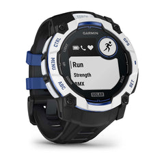 Instinct® 3 – 50 mm, Solar Whitestone with Black/Bolt Blue Band-3
