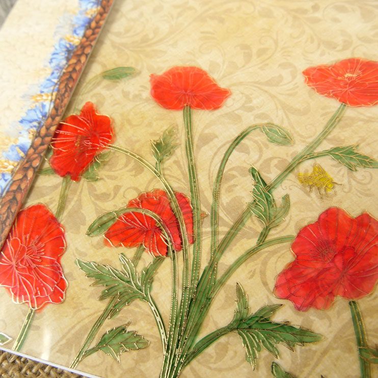 Perfect Poppies Luxury Foiled Acetate-2